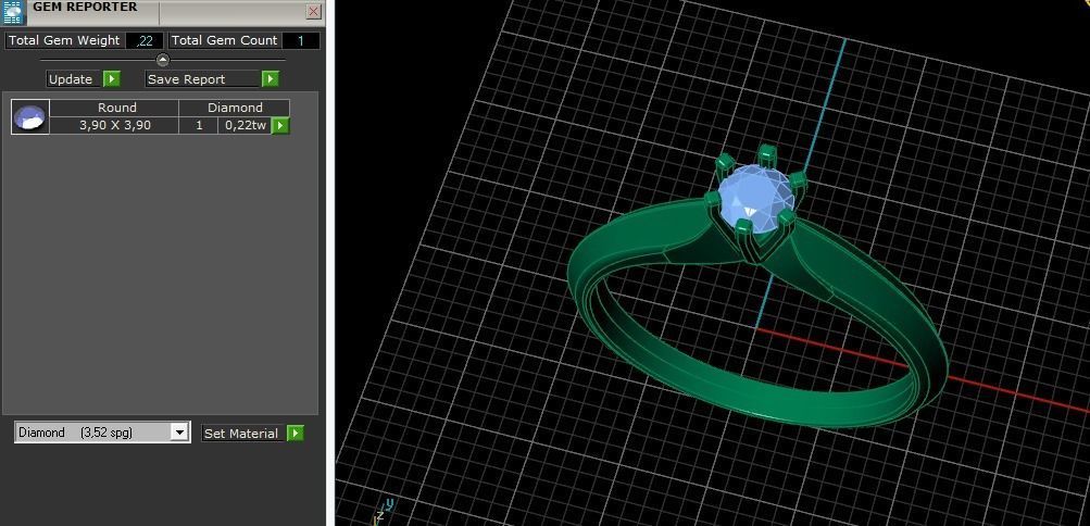 Solitaire ring Model 5550 3D print model_7