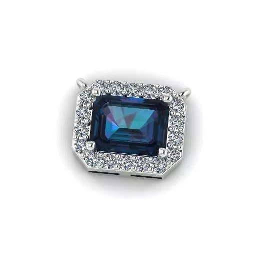 Emerald pendant Model 5548 3D print model_0