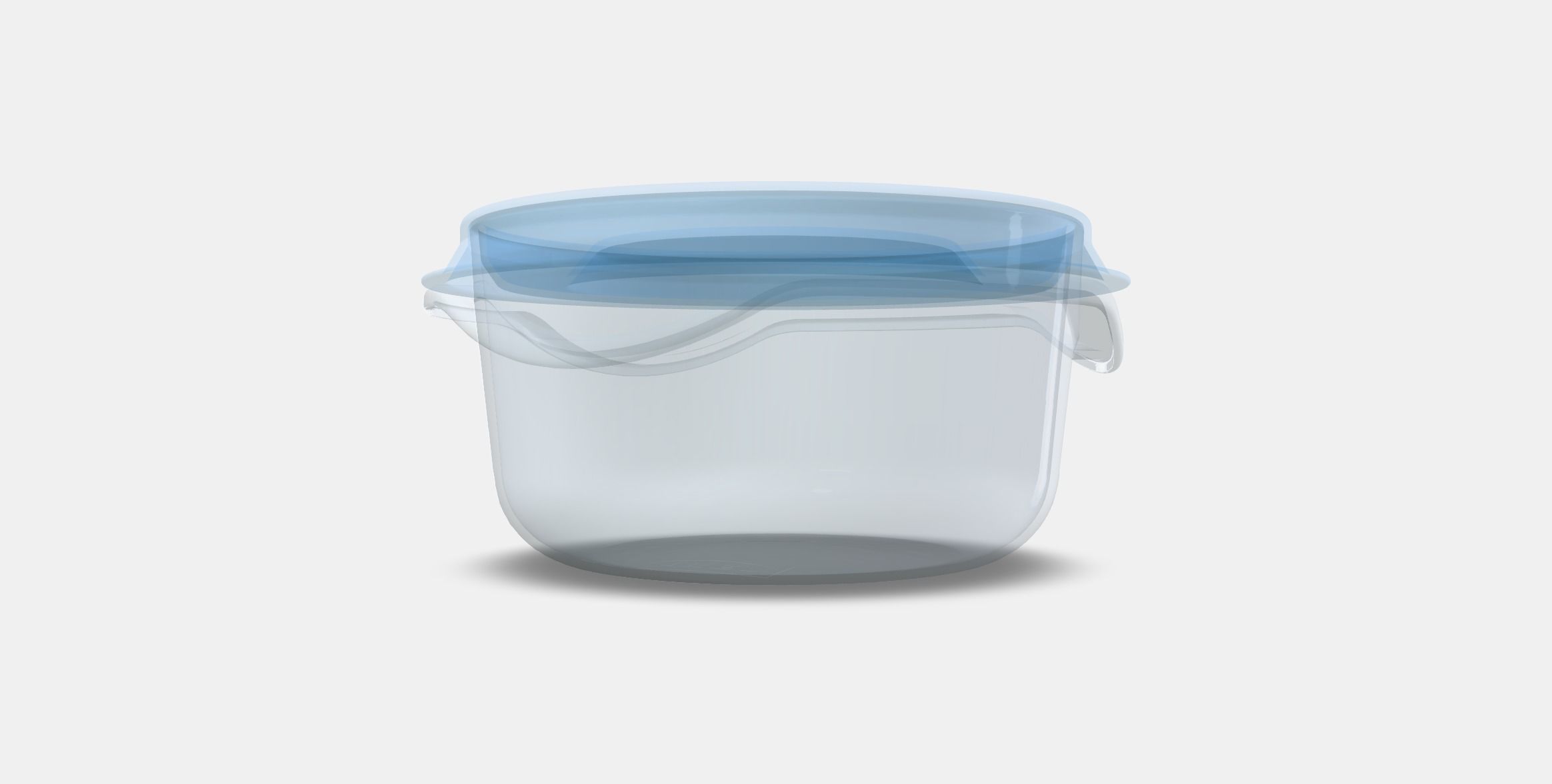 PRUTA Food container Low-poly 3D model_11