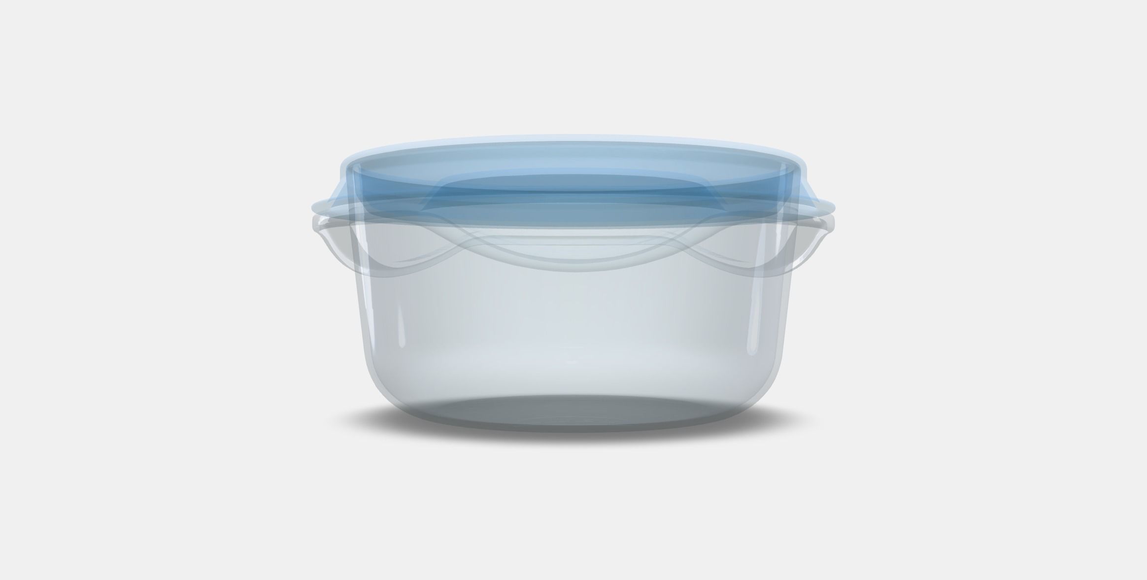 PRUTA Food container Low-poly 3D model_9