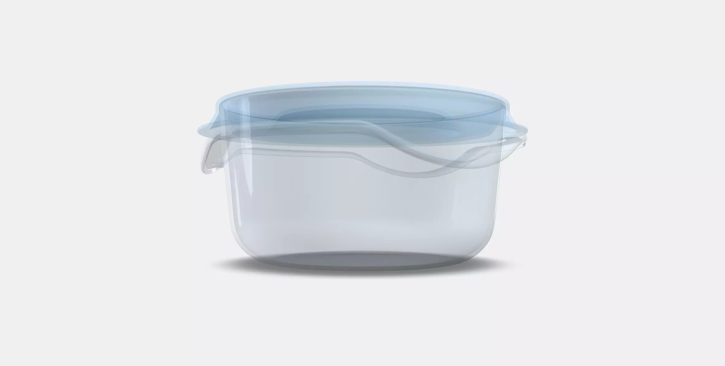 PRUTA Food container Low-poly 3D model_0