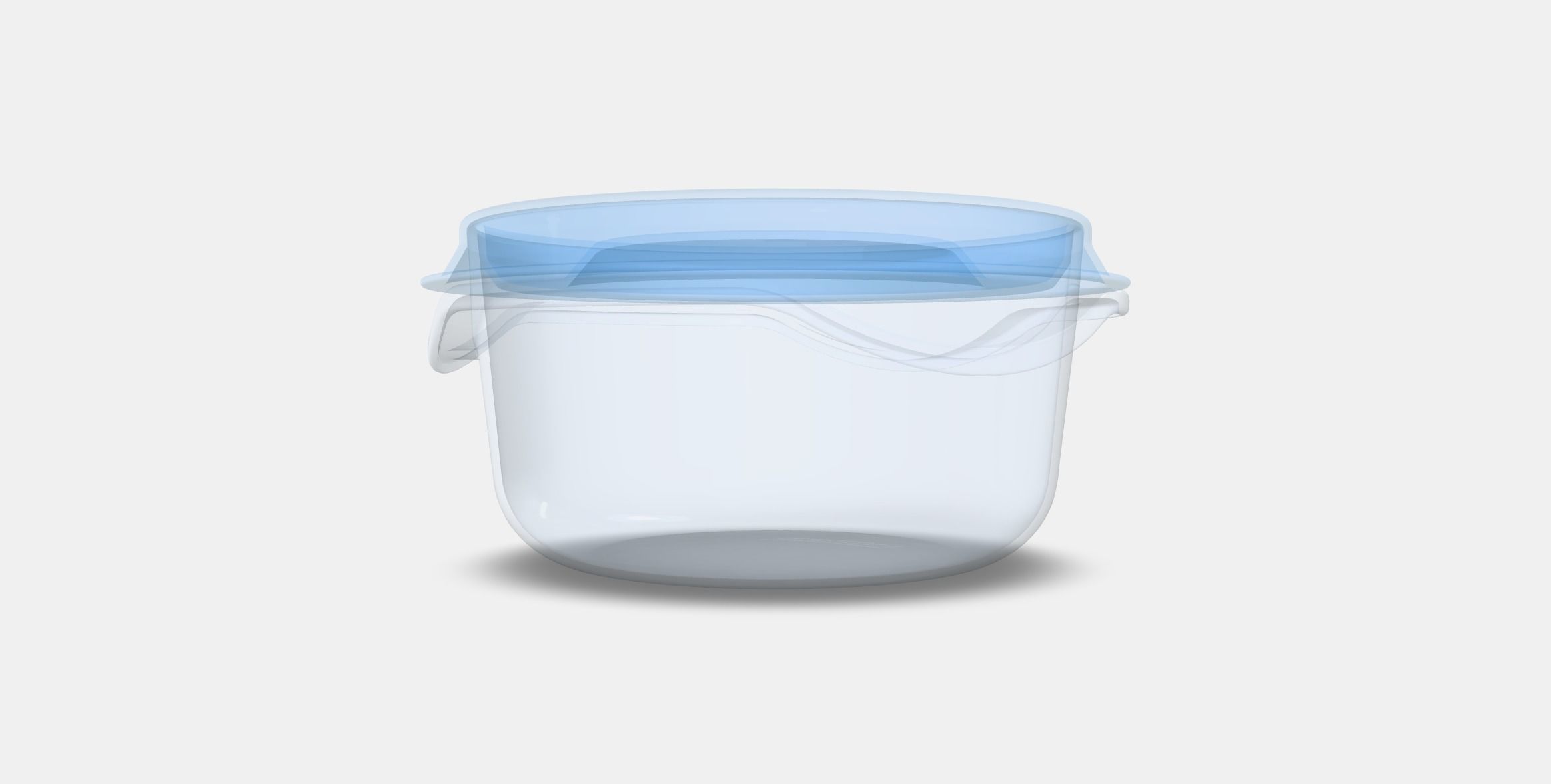 PRUTA Food container Low-poly 3D model_2