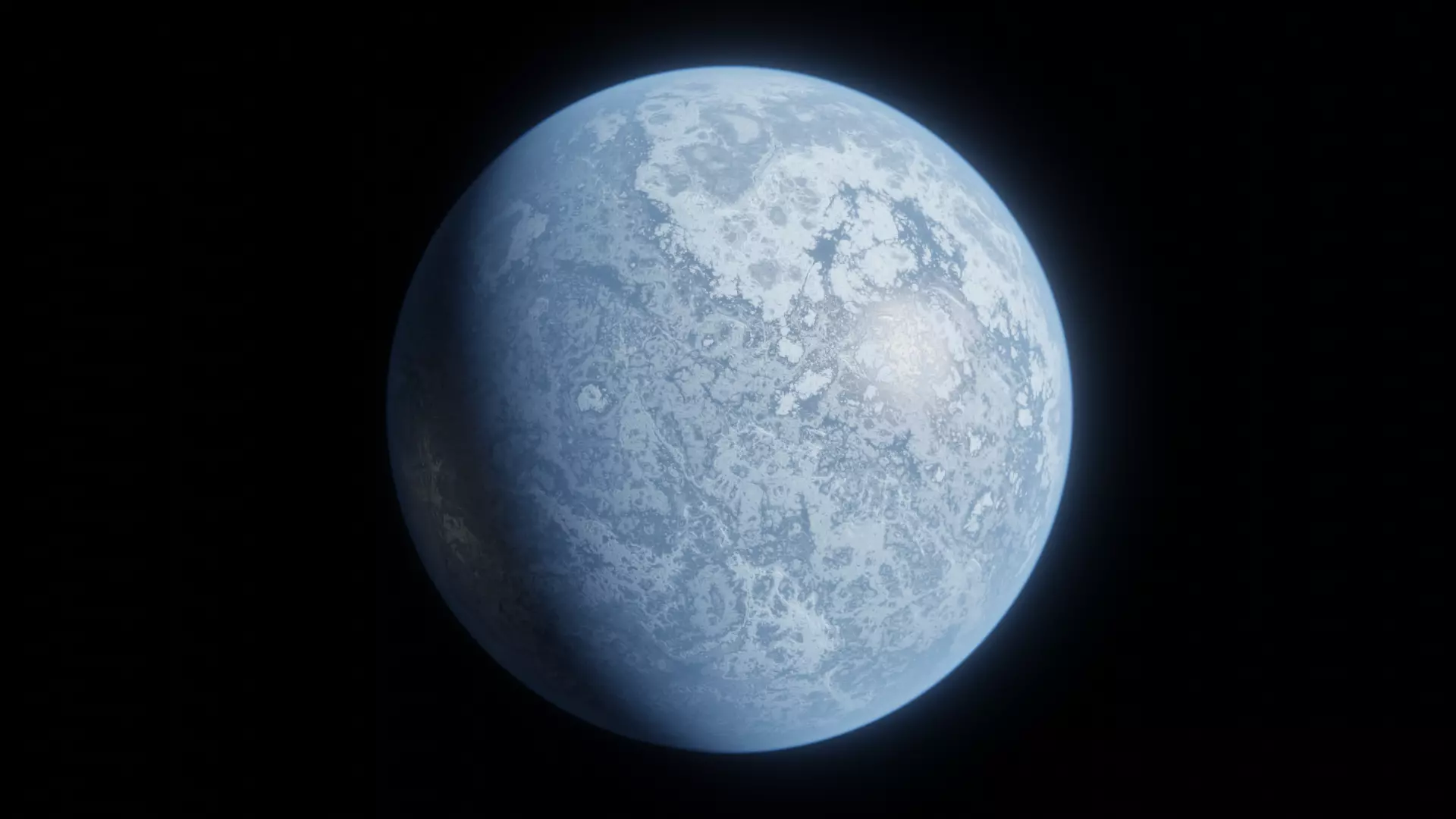 Blender Procedural Ice Planet Free 3D model