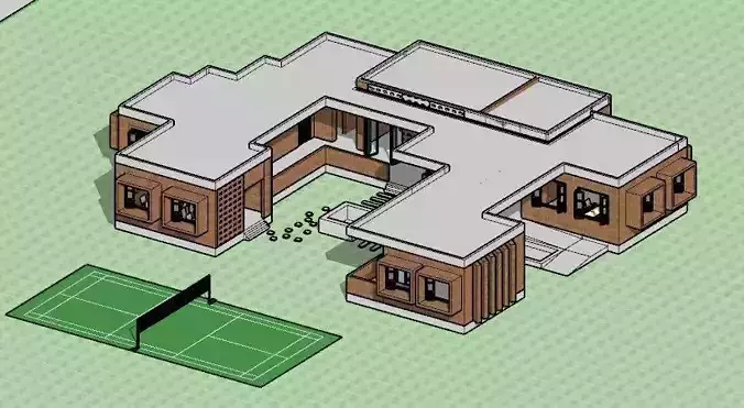 Cultural Center with sports quipments and badminton court