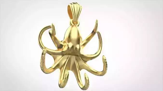 Octopus Pendant Necklace Charm Bracelet Jewelry