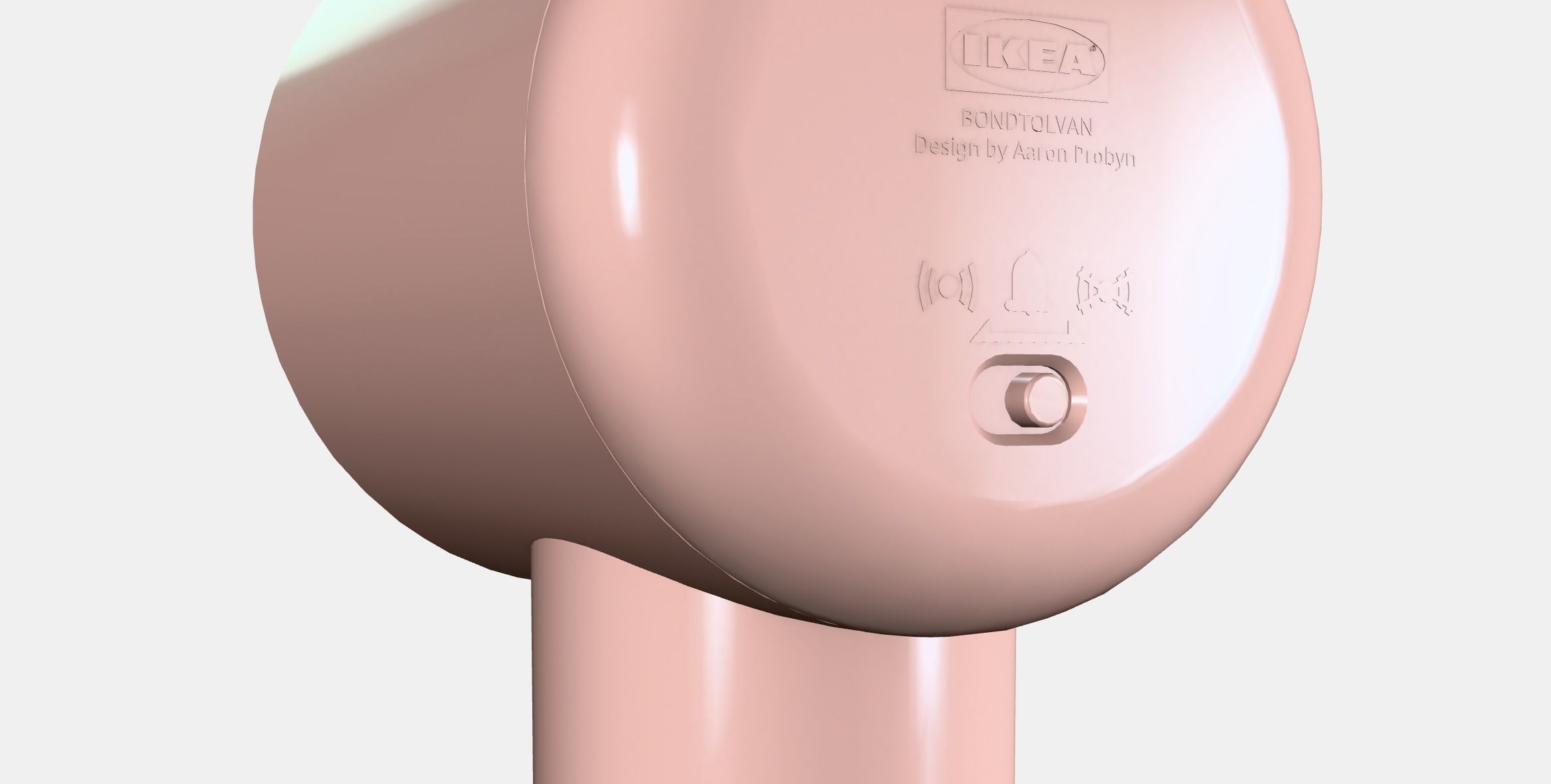 BONDTOLVAN Alarm clock Low-poly 3D model_2