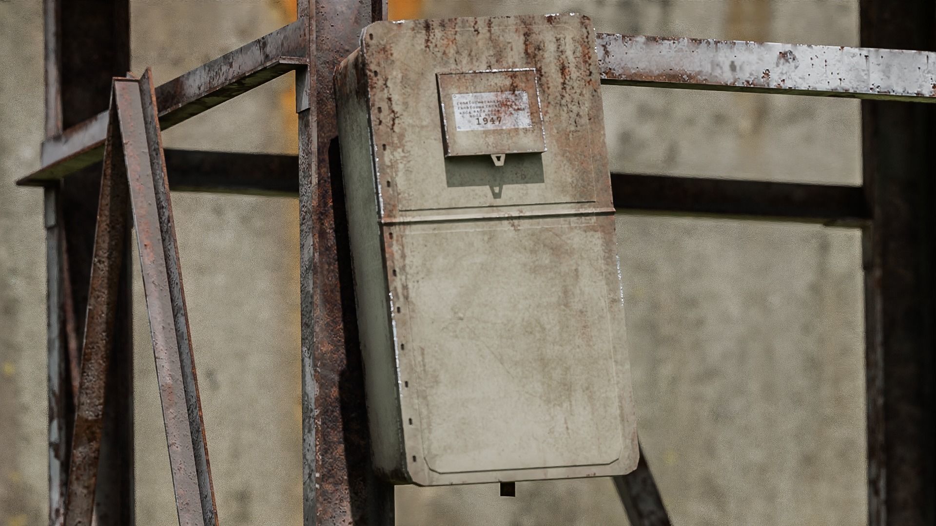 Electrical Transformer - Game Ready Asset Free low-poly 3D model_12