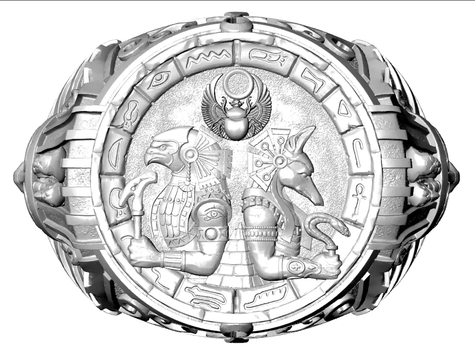 ANILLO ANUBIS 3D print model_0