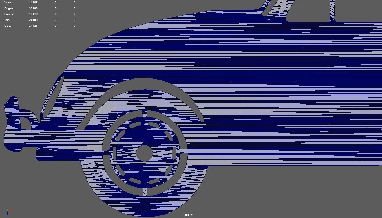 Volkswagen Beetle 1300 1965 Key Ring 3D print model_7