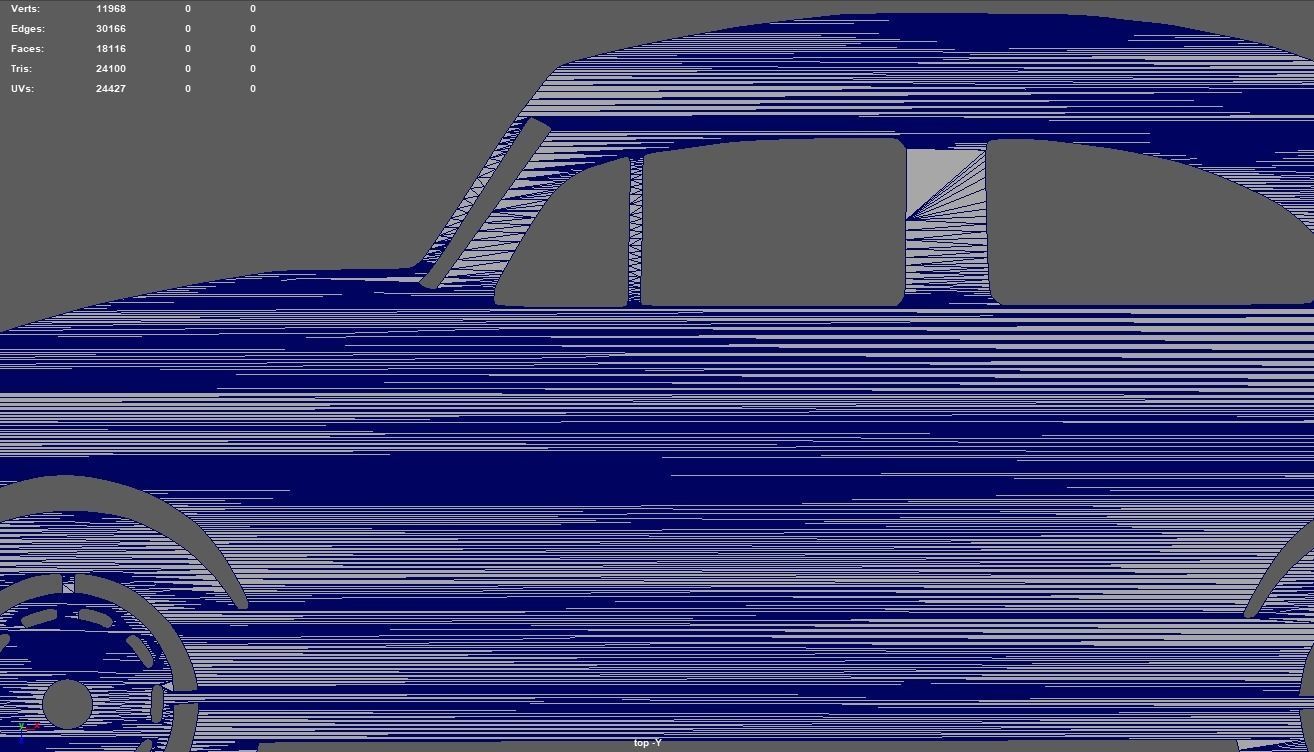 Volkswagen Beetle 1300 1965 Key Ring 3D print model_8