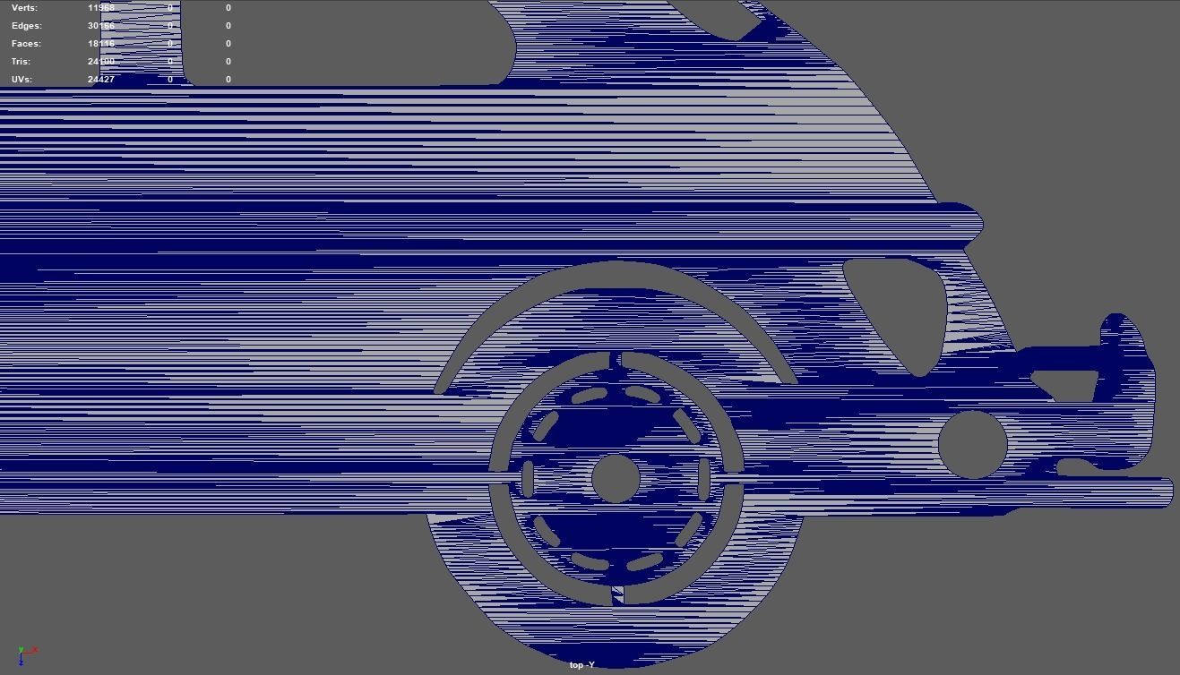 Volkswagen Beetle 1300 1965 Key Ring 3D print model_10