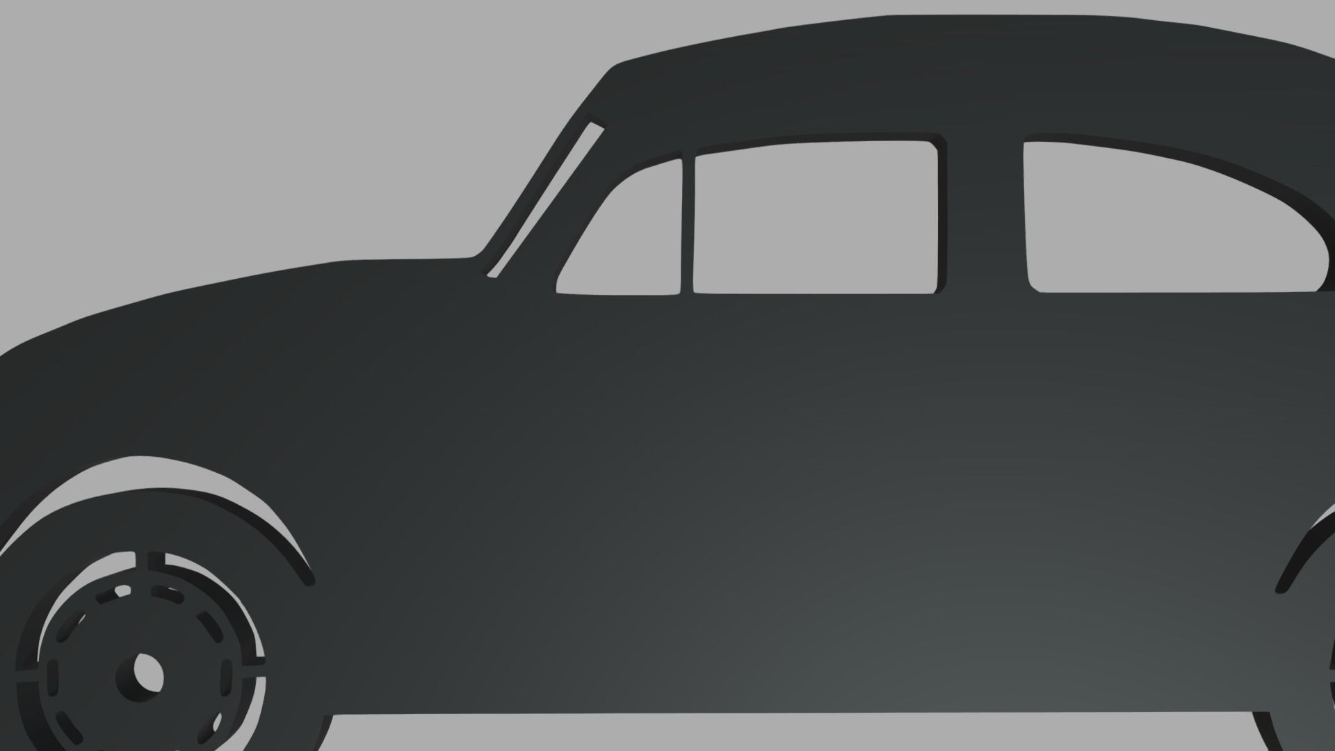 Volkswagen Beetle 1300 1965 Key Ring 3D print model_2