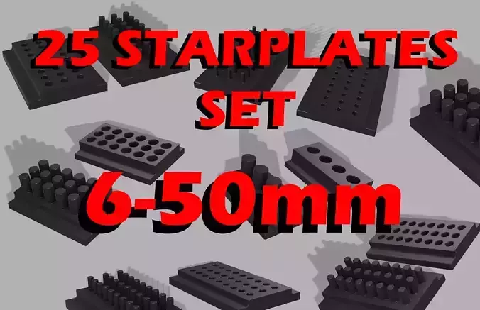Starplate Set Fireworking - 25 Starplates - SALE