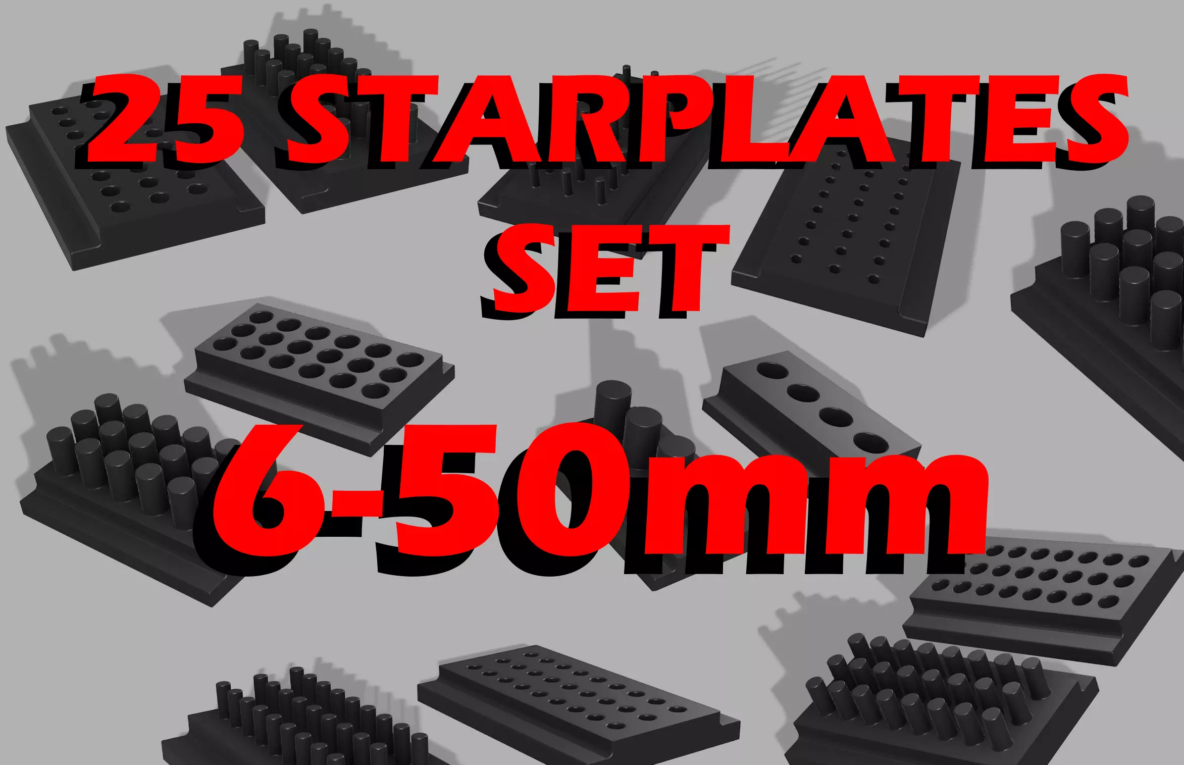 Starplate Set Fireworking - 25 Starplates - SALE 3D print model_0