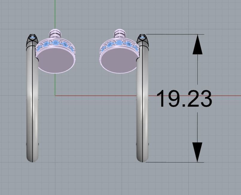 Earring  juste un Clou 3D print model_3