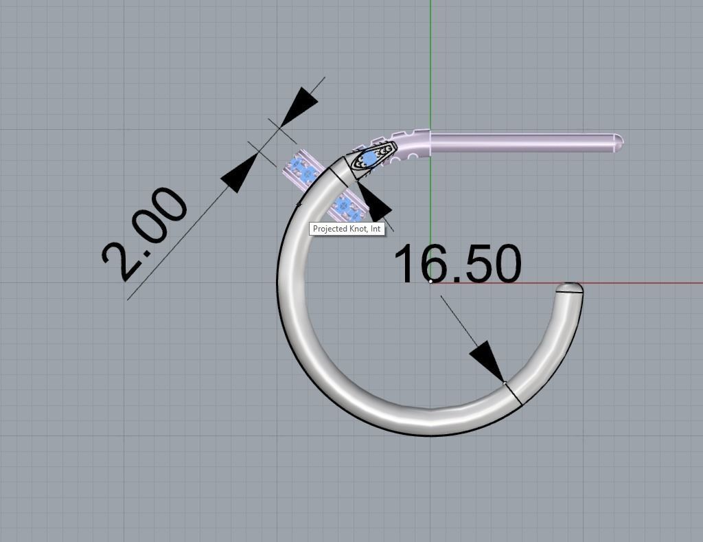 Earring  juste un Clou 3D print model_2