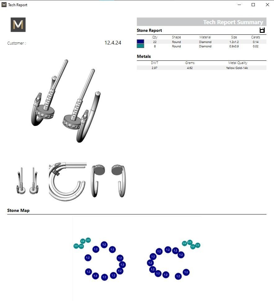 Earring  juste un Clou 3D print model_6