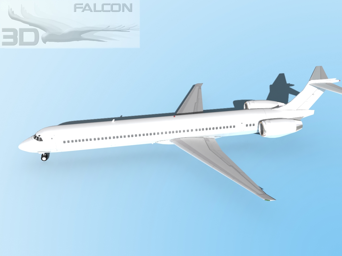 Falcon3D MD-80 Unmarked 2 3D model_10