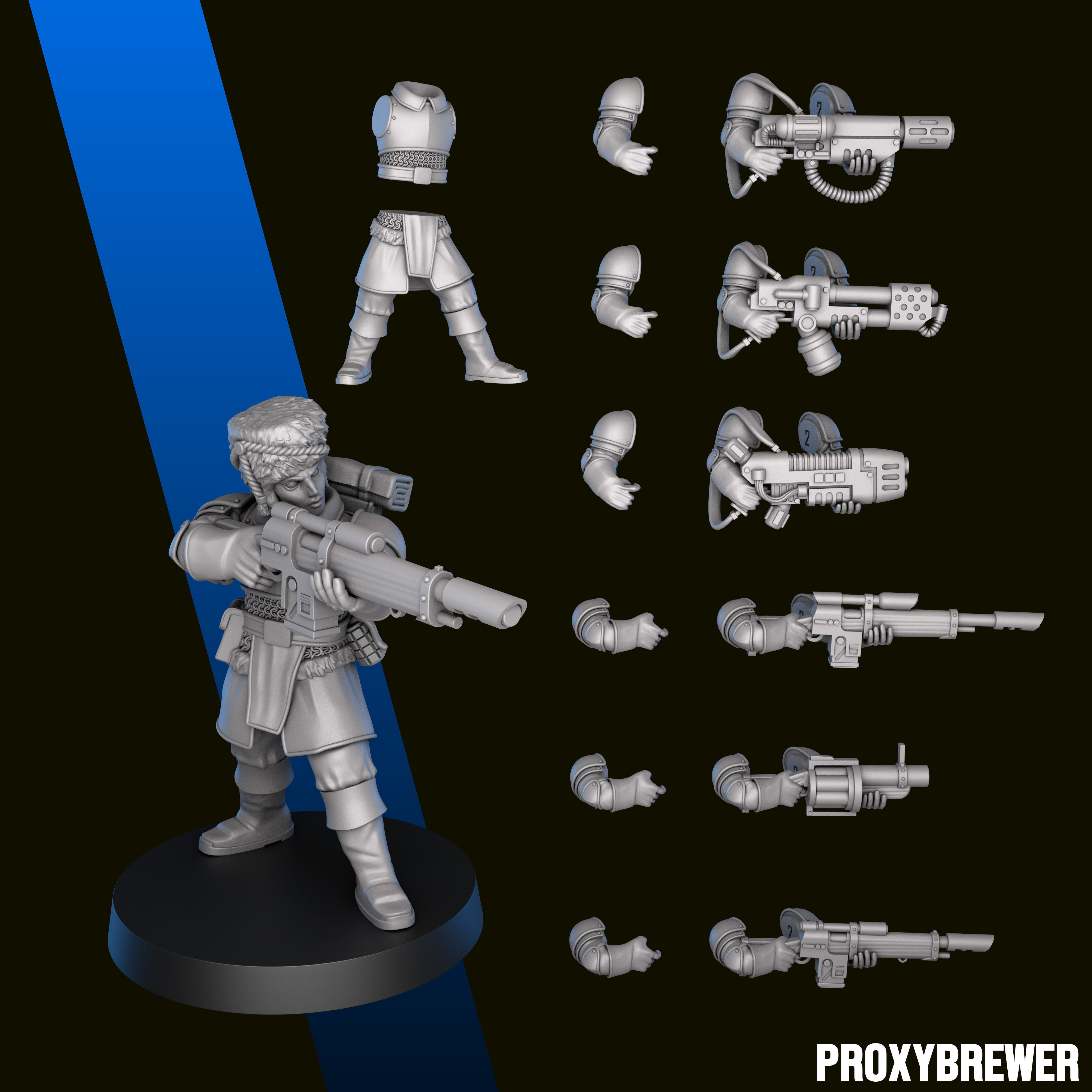 Krylovian Descendants 3D print model_2