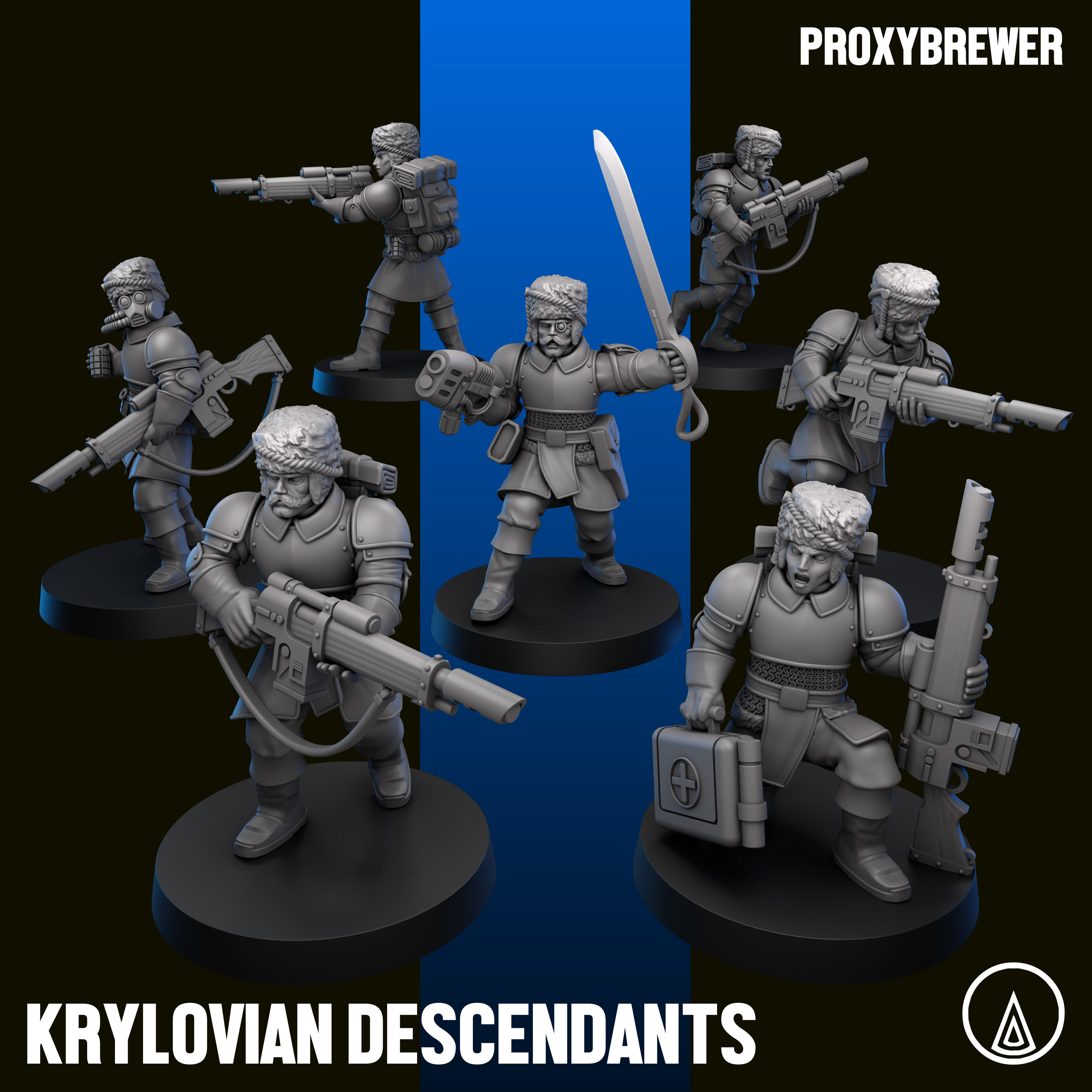 Krylovian Descendants 3D print model_1