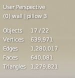 couch Low-poly 3D model_6