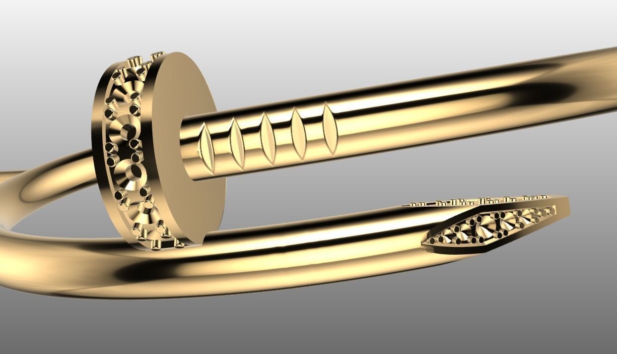 Bracelets Juste un clou de Cartier size 16-19 3D print model_1