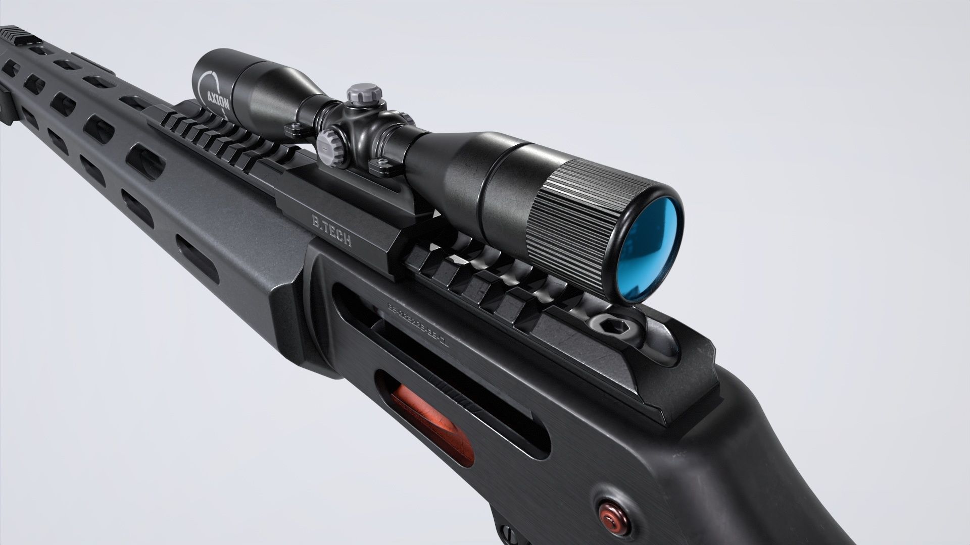 ShotGun-MK2 Low-poly 3D model_6