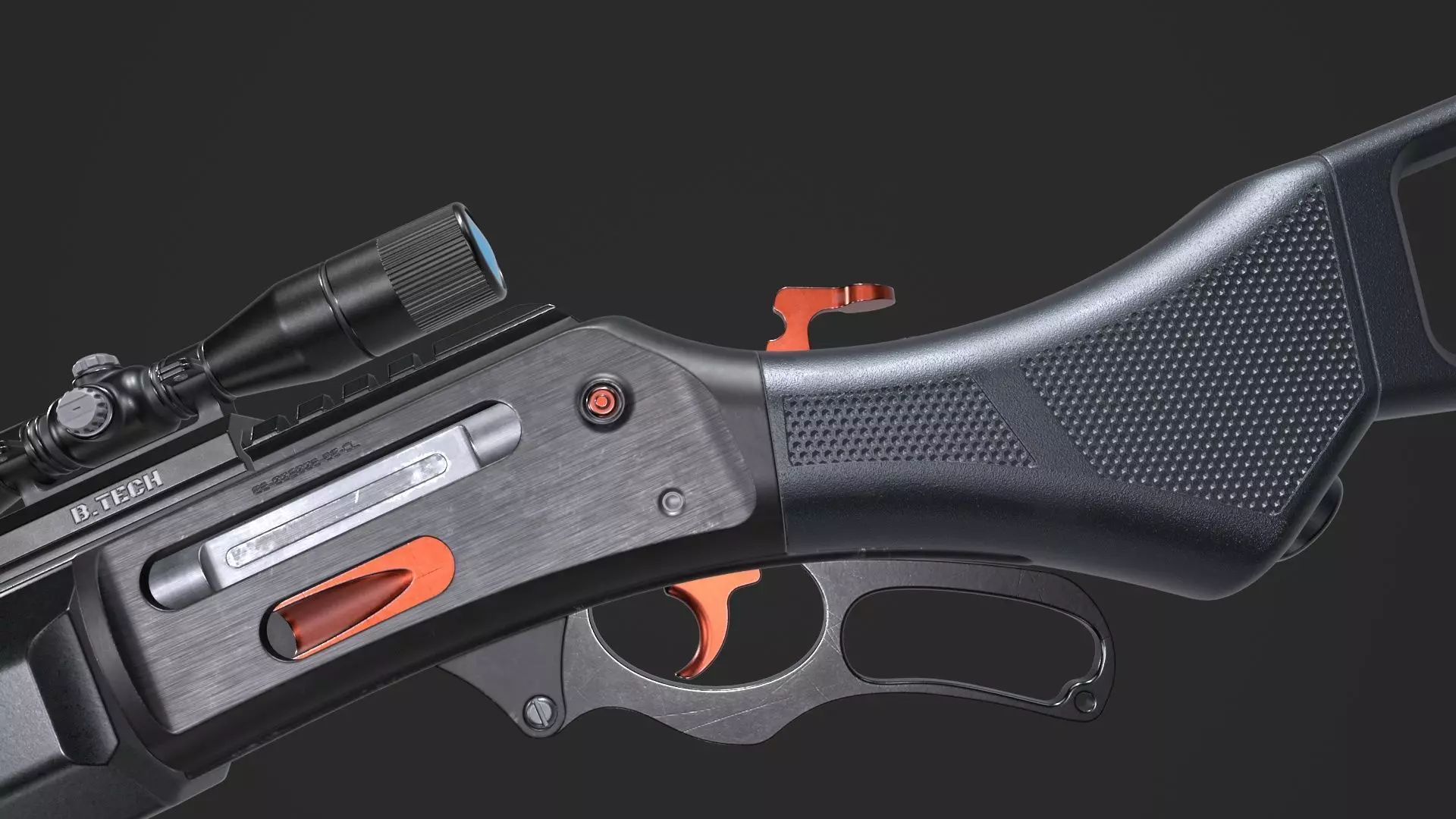 ShotGun-MK2 Low-poly 3D model_0