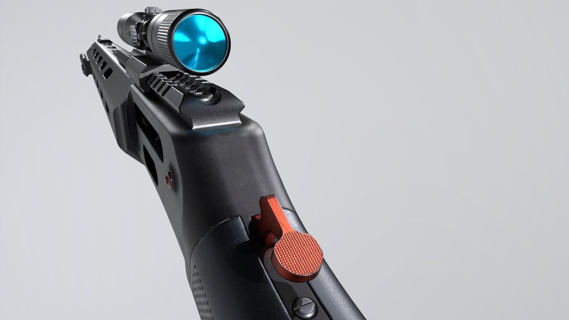 ShotGun-MK2 Low-poly 3D model_13