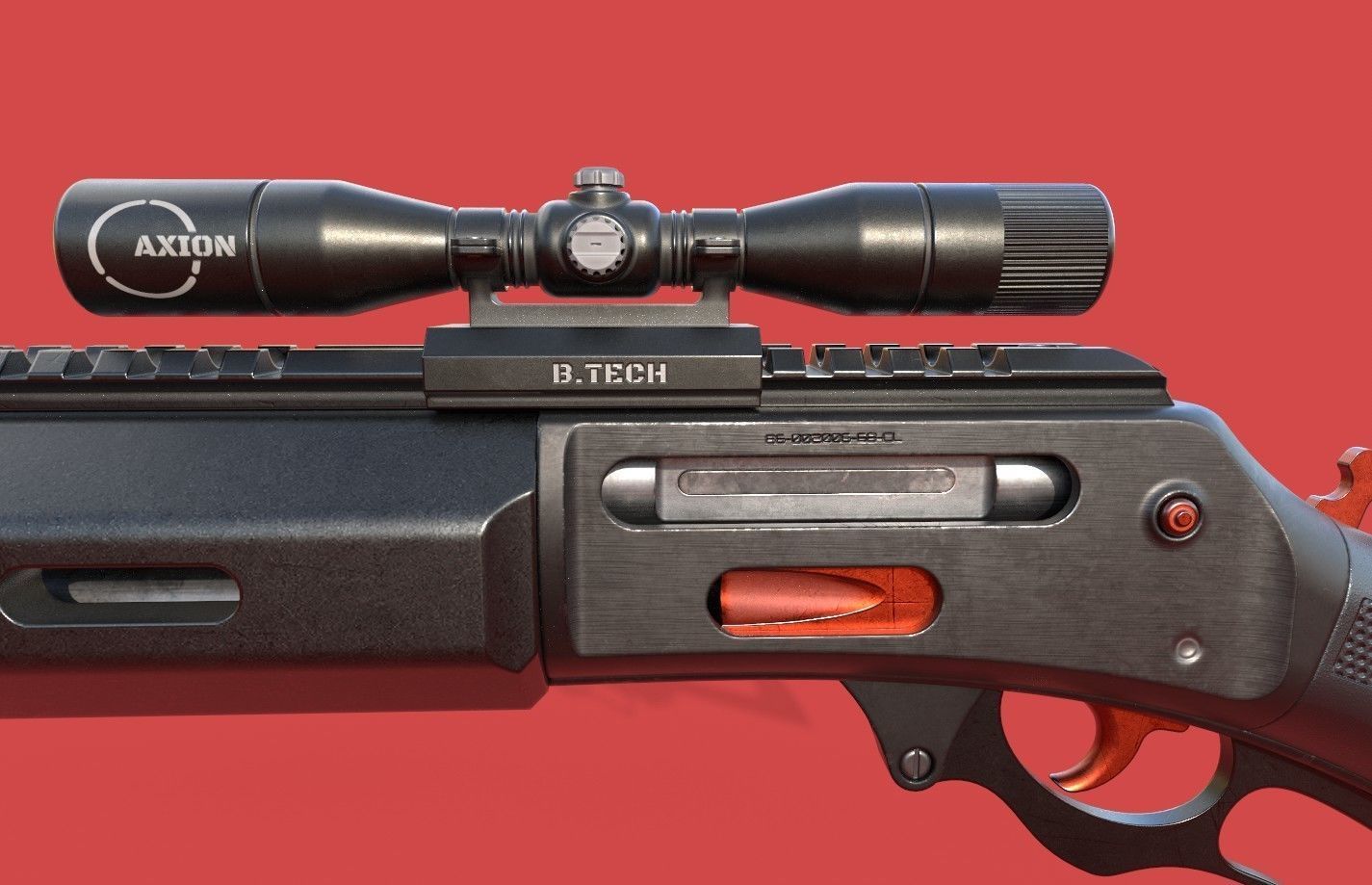 ShotGun-MK2 Low-poly 3D model_5