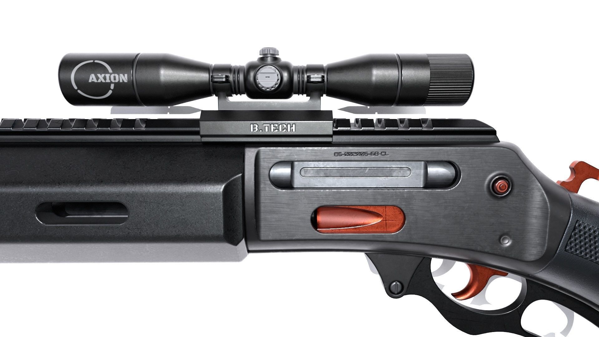 ShotGun-MK2 Low-poly 3D model_2