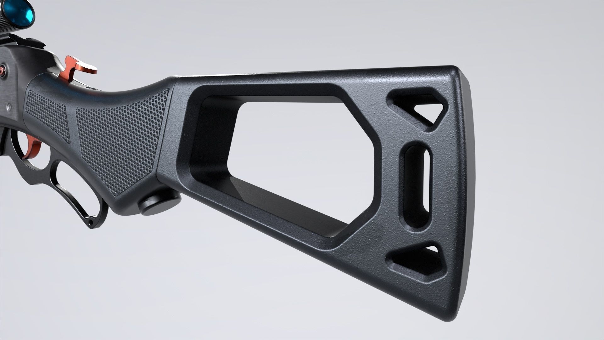 ShotGun-MK2 Low-poly 3D model_11