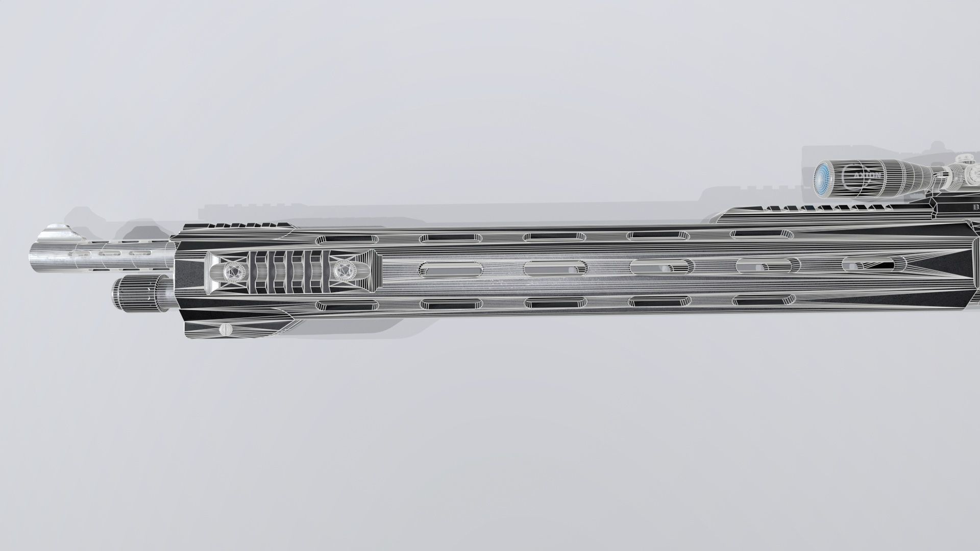 ShotGun-MK2 Low-poly 3D model_18
