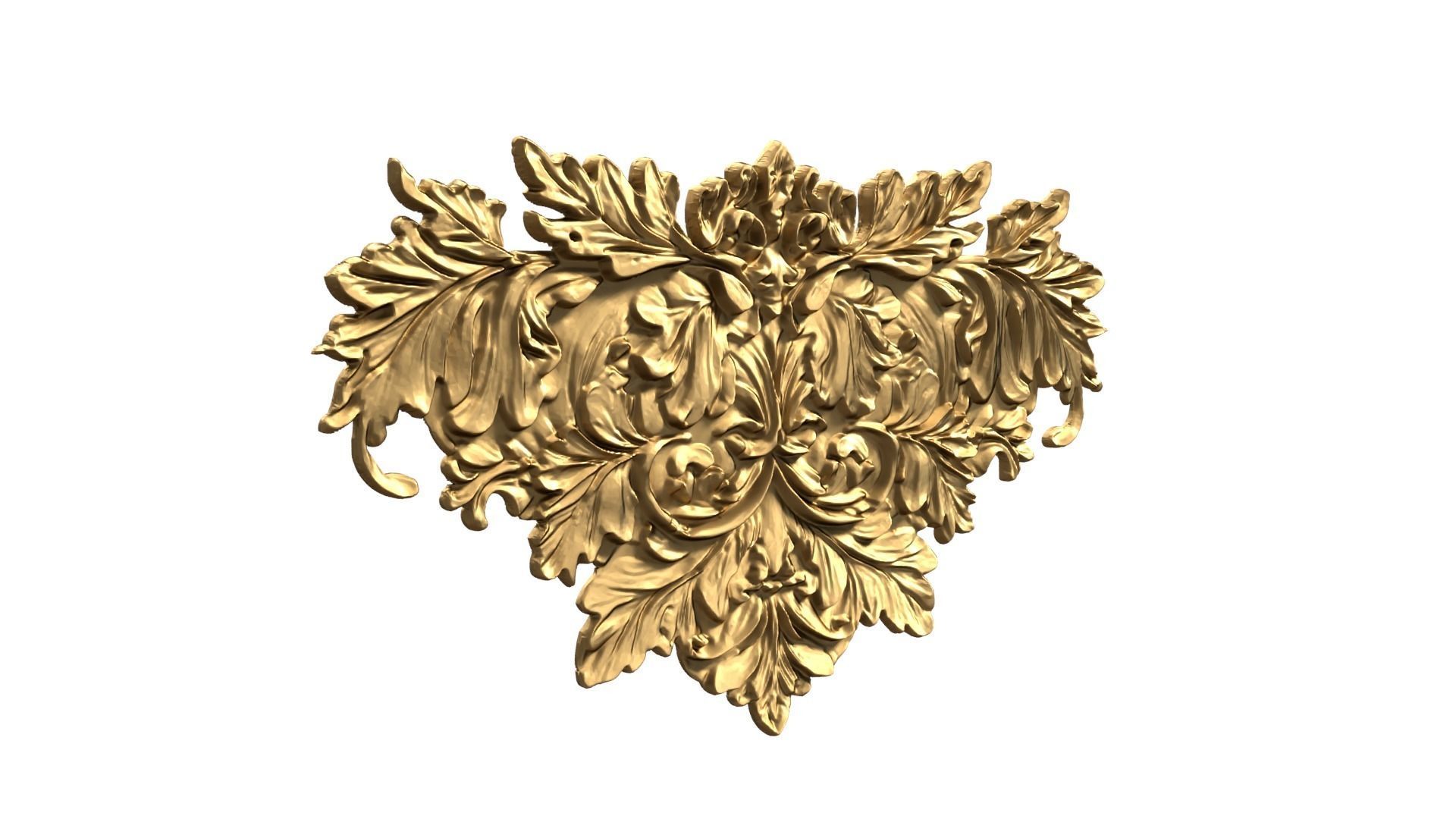 Classic carved decor ornament 476 3D print model_1