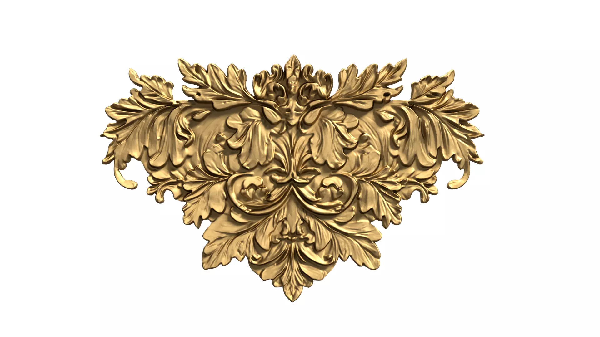 Classic carved decor ornament 476 3D print model_0