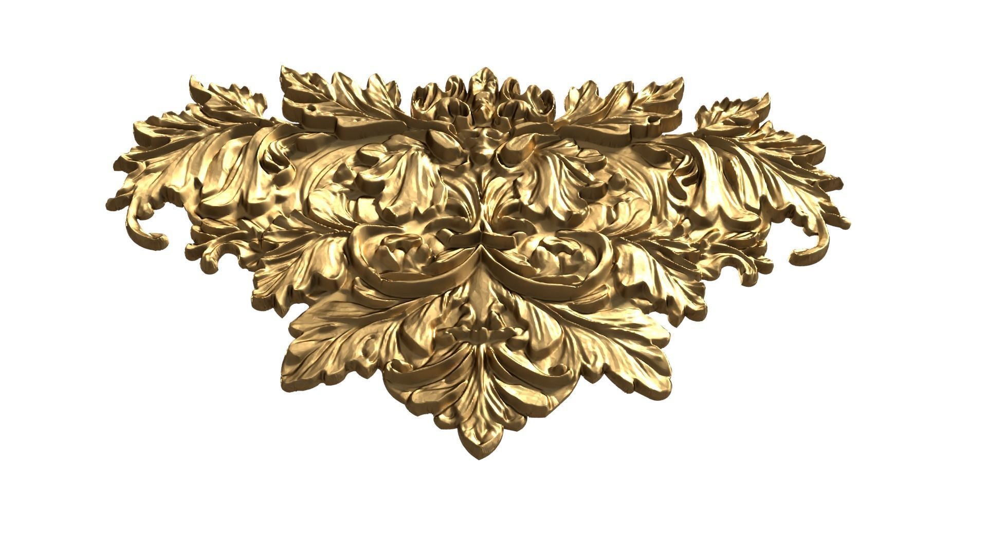 Classic carved decor ornament 476 3D print model_3