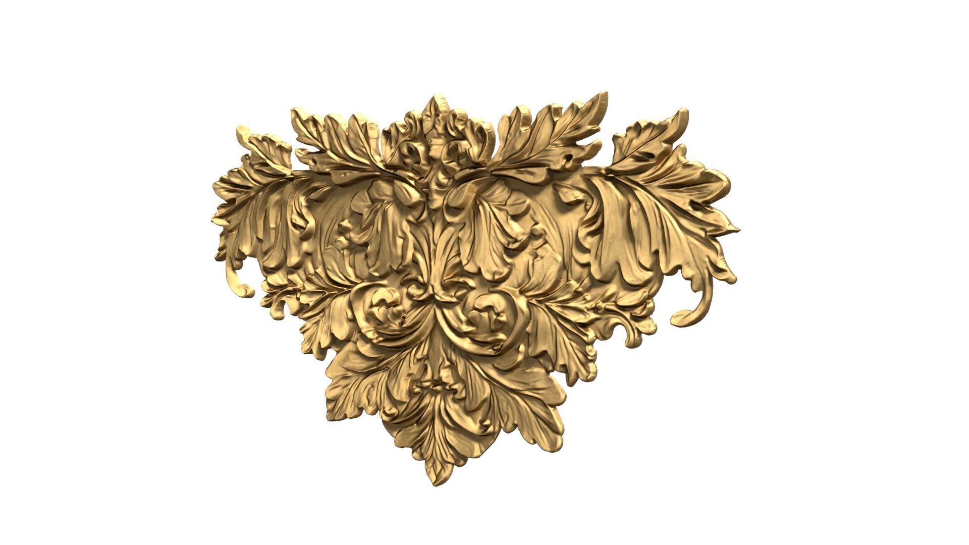 Classic carved decor ornament 476 3D print model_2