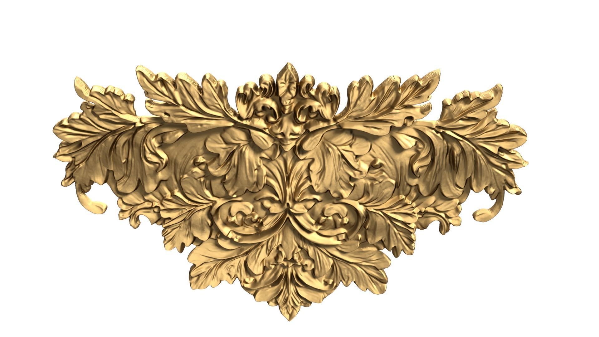 Classic carved decor ornament 476 3D print model_5