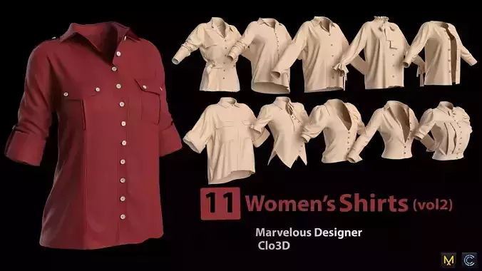 11 Womens Shirts -vol2