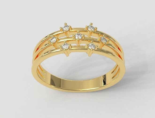 Diamond Ring 3D print model
