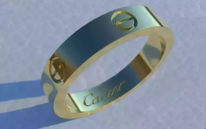 Ring Love with engraving