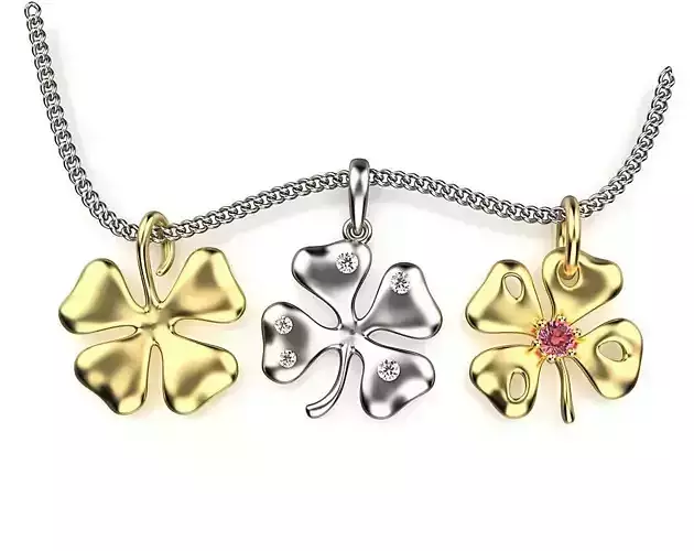 Tiny Clover Pendant