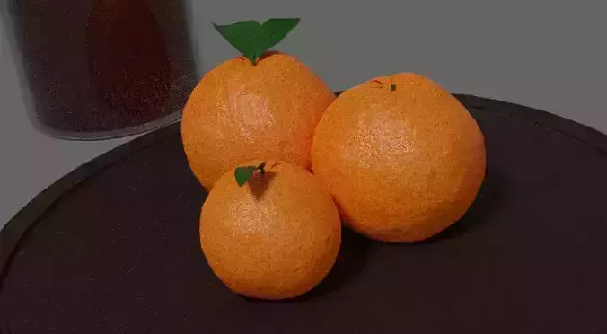 ORANGE AND CRISTAL JAR 