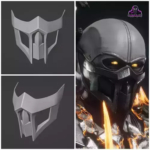 Noob Saibot mask from Mortal Kombat 11 - Classic