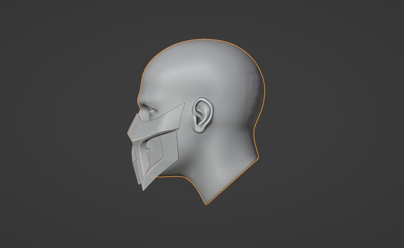 Noob Saibot mask from Mortal Kombat 11 - Classic 3D print model_5