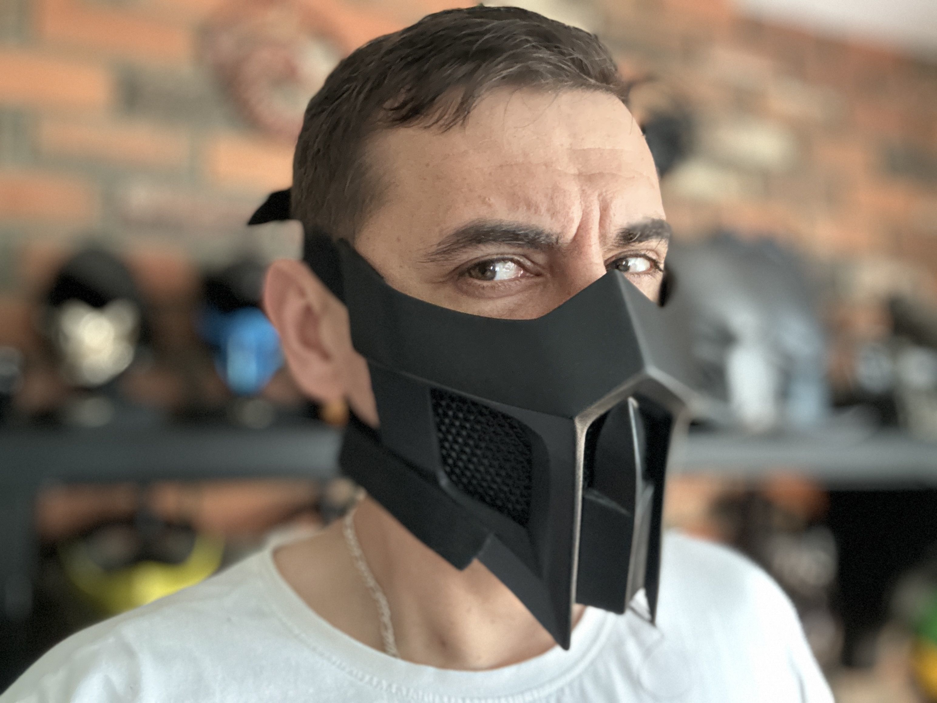 Noob Saibot mask from Mortal Kombat 11 - Classic 3D print model_3