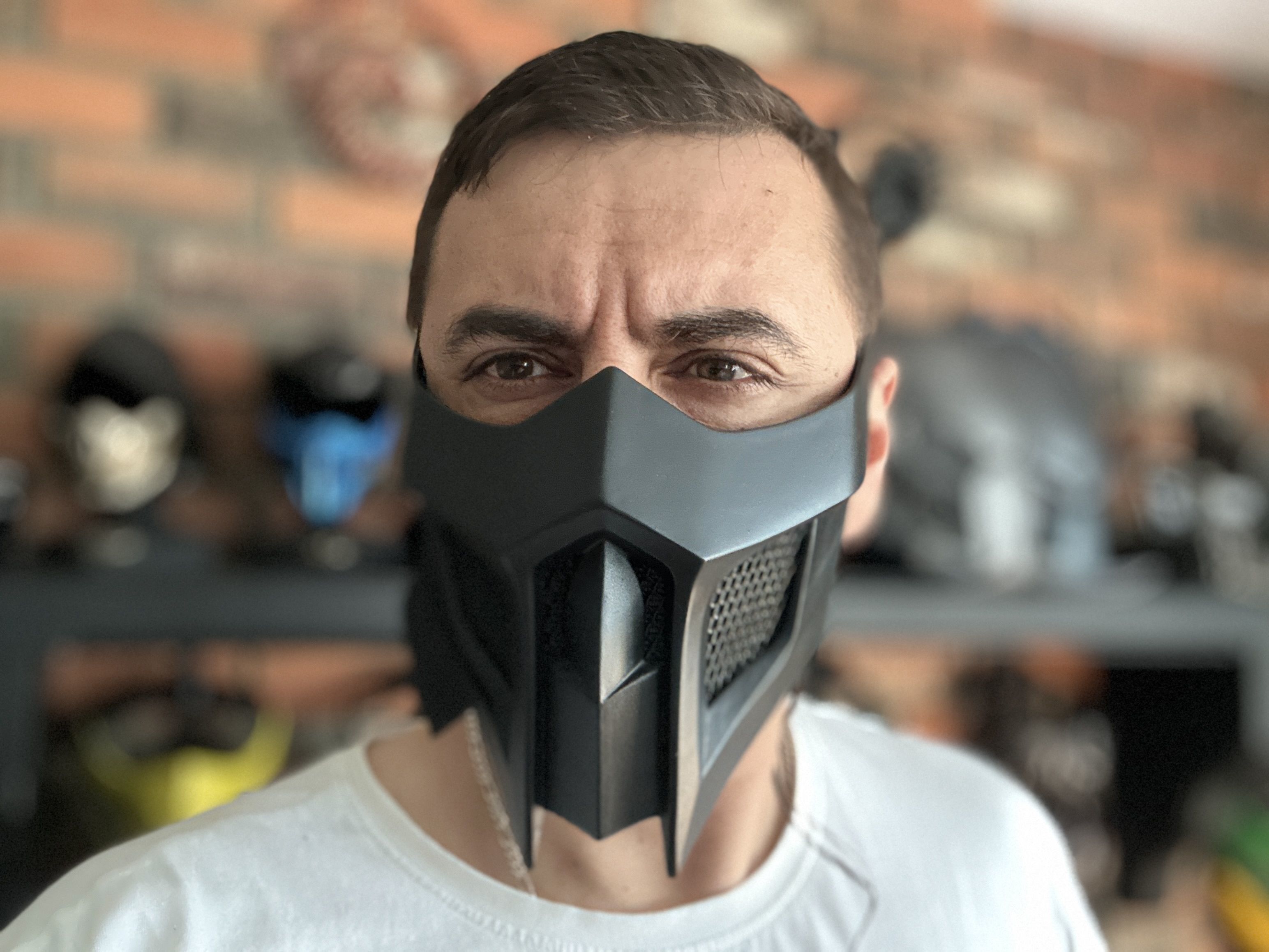 Noob Saibot mask from Mortal Kombat 11 - Classic 3D print model_1