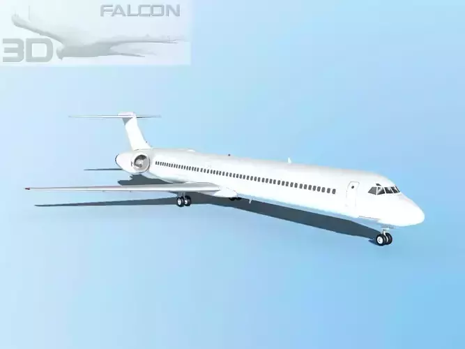 Falcon3D MD-80 Unmarked 3
