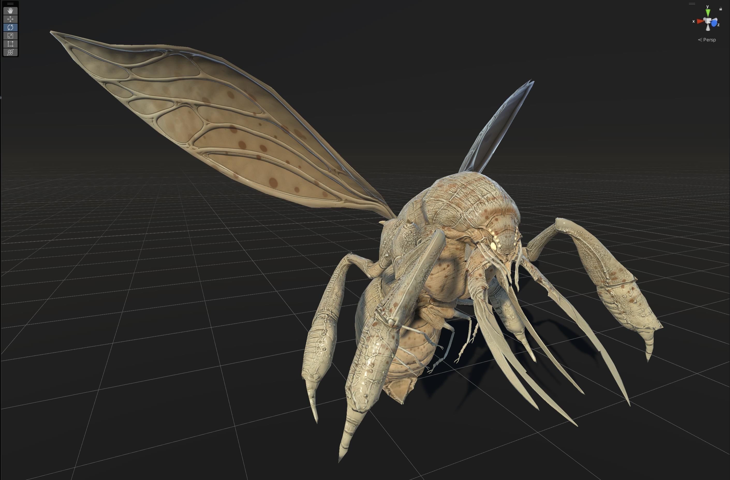 FlyingBugA3 Low-poly 3D model_28