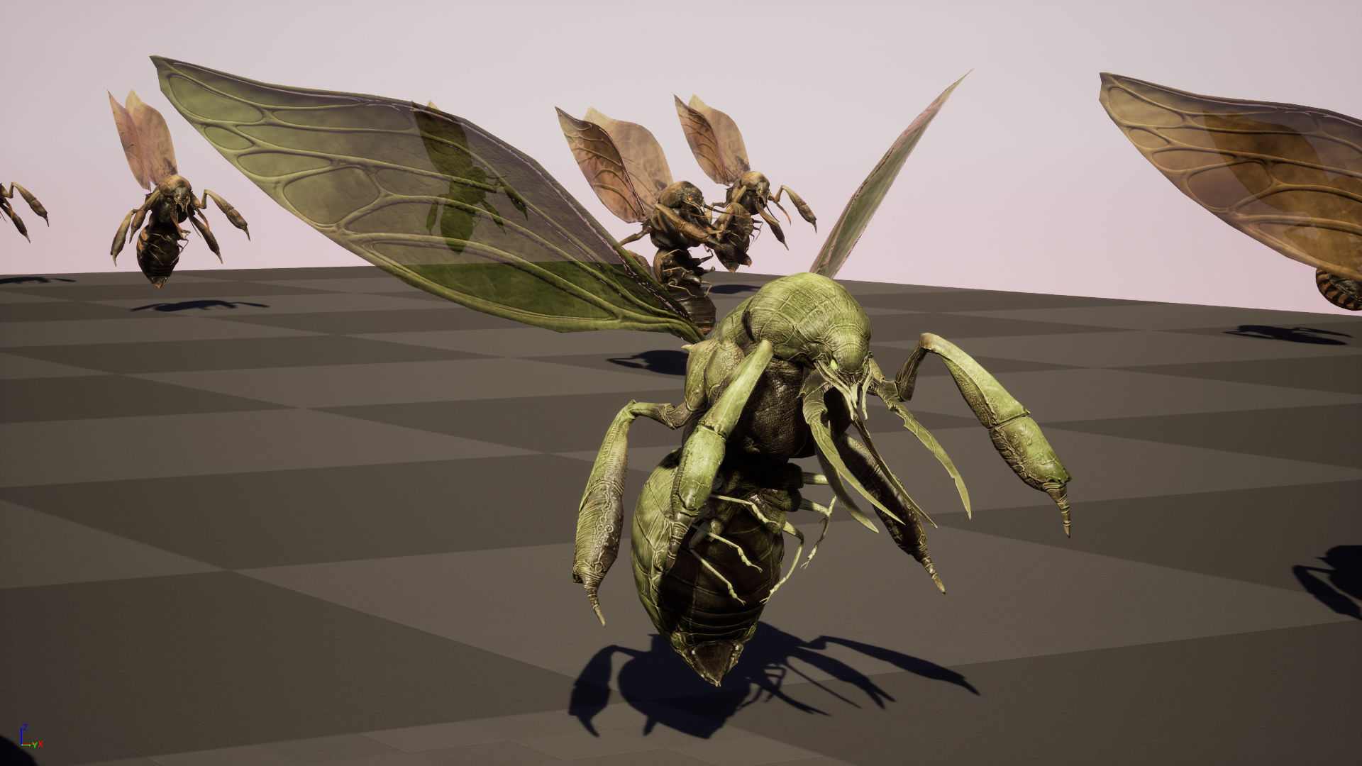 FlyingBugA3 Low-poly 3D model_26